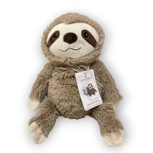 Warmies Brown Sloth Plush Animal Microwavable Weighted Lavender Scented NWT
